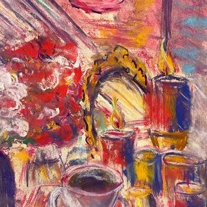 Coffee time soft pastel